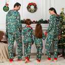 ANGELGGH Family Matching Christmas Onesie, Cute Vacation Reindeer Print One Piece Pajamas, Hooded Holiday Sleepwear Nightwear
