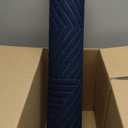 Smiry Front Door Mat Outside Entrance, Heavy Duty Sturdy Natural Rubber Doormat, Trap Dirt and Moisture, Easy Clean Low Profile Welcome Floor Mats for Indoor Outdoor Entry, 35X23 Inch, Navy Blue