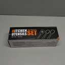 AOTHOD Silicone Cooking Utensils Set - 446F Heat Resistant Silicone Kitchen Utensils, Spatula, Spoon, Kitchen Utensil Sets Gadgets Tools Set for Nonstick Cookware, Dishwasher Safe BPA FREE (Multicolor)