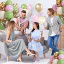 2 x Balloons Assorted Colors 12 Inch Latex Party Balloon for Birthday Party Light Multi Color Ballons Balloons for Wedding Baby Shower Supplies (sage pink)