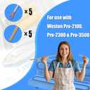 Vacuum Sealer Maintenance Kit, 5 Heat Wires and 5 Seal Bar Tapes, Compatible with Weston Pro-2100, Pro-2200, Pro-2300, Repair Kit for 65-0101, 65-0201, 65-0401-W