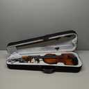 Fesley Violin Fiddle Full Set: 4/4 Matt Violin Kit for Beginners, Acoustic Violin with Hard Case, Solidwood Hand Made Starter Kit with Bow, Rosin, Shoulder Rest, Tuner, Extra Strings