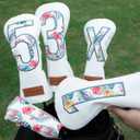 Golf Club Covers Driver Covers Fairway Wood Headcover Hybrid Cover Leather Mallet Putter Covers Blade Headcovers Golf Head Covers for Most Brand