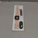 Smart Watch for Women Men Fitness: Smart Watch for iPhone&Android Bluetooth Call with SpO2 Sleep Heart Rate Monitor,IP68,Fitness Tracker with 120+Sport,Reloj Inteligente 30 Day+Battery Life, 2 Bands (Gold-Pink)