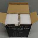 LIBWYS 12oz Double Wall Drinking Glass Cups with Bamboo Lids and Straws, 2 Pc Set  Condensation Resistant Insulated Glass Can Tumblers for Cold Drinks, Iced Coffee, Tea, Juice, Cleaning Brush