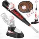 Wupuaait T Ball Set for Kids Toddlers 3-5, Toss and Catch Ball Game Outdoor Toys with Fixed Tee Ball Stand, Baseball Launcher, Softballs and Beginner Glove, Sport Toy Gift Idea for Boys and Girls