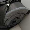 HomeMate CertiPUR-US Memory Foam Camping Mattress Pad Portable Roll Up Mattress for Adults Sleeping Mat Cot Mattress Pad (Twin /75*38*3, Grey)