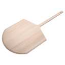 Winco 20" x 20" x 42" Wooden Pizza Peel With 42" Handle