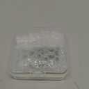 FASHEWELRY 10Pcs Trumpet Flower Glass Beads Caps 12mm Clear Crystal Floral Jellyfish Bead for Dangle Drop Earring Jewelry Making Craft Wind Chimes (Green)