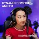 Logitech G321 Lightspeed Wireless Bluetooth Gaming Headset, Dynamic Comfort and fit, 16 kHz Boom mic, 20+ hrs Battery, PC, PS4, PS5, Nintendo Switch, Mobile - Black