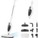 Secura Steam Mop 10-in-1 Convenient Detachable Steam Cleaner, White Multifunctional Cleaning Machine Floor Steamer with 3 Microfiber Mop Pads
