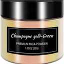 Chameleon Mica Powder Color Shift Pigment Powder for Epoxy Resin Painting Soap Making Bath Bombs Candle Making Slime(1oz/Bottle) (Champagne Gold)
