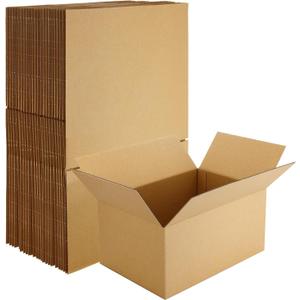 10 x Famagic Small Shipping Boxes 10x7x5 Inch 10 Pack Brown Box Corrugated Cardboard Boxes for Packaging Small Business, Mailing Boxes for Shipping