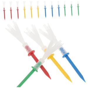 16PCS Professional Golf Tees Durable Plastic Tees Random Colors Enhanced Performance for Longer Straighter Drives for All Golfers