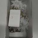 Snowflakes LED Curtain Lights, 13ft/4M 96 LED Snowflake String Lights, Christmas Snowflakes Lights, 8 Lighting Modes, Waterproof Plug in, Christmas String Lights, for Garden Patio Bedroom Party Decor (White)