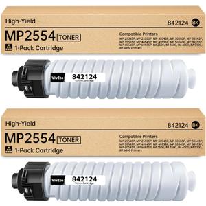 MP2554 MP3554 842124 Black Toner Cartridge 37,000 Pages High Yield