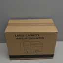 Makeup Organizer with Drawers,Large Capacity Countertop Organizer for Vanity,Bathroom and Bedroom Desk Cosmetics Organizer,Easy To Storage Skincare,Brushes,Lotions,Lipstick (Red and Cream)