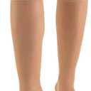 Truform Sheer Compression Stockings, 15-20 mmHg, Women's Knee High Length, 20 Denier, Light Beige, Large