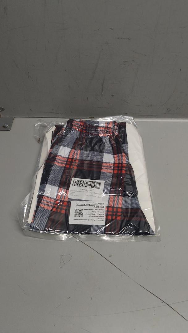 storeofbaby Boys Casual Plaid Pants Loose Elastic Waist Long Trousers with Pockets S