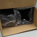 Kingrol 6 Pack Plastic Flower Vases, Modern Square Vase, Multipurpose Buckets, Accents Home Office Event Centerpieces Decor, Black, 6.75 x 6.75 x 13.25 Inch