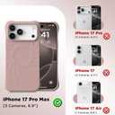 for iPhone 17 Pro Max Case, Compatible with MagSafe, Screen Protector +[Integrated Silicone Camera Control Button], Shockproof Protective Magnetic Case for iPhone 17 Pro Max 6.9", Dune Brown