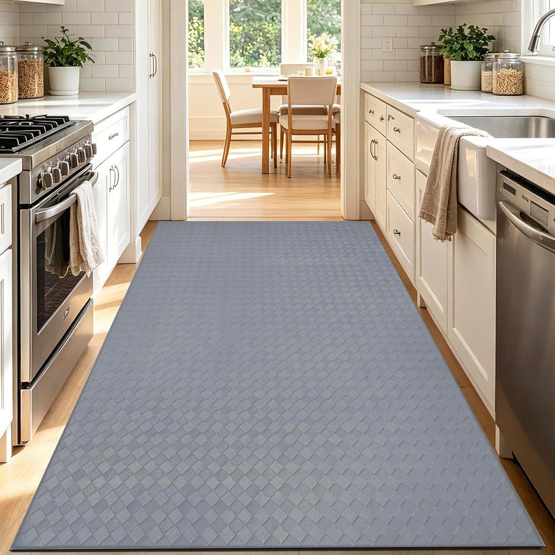 Kitchen Mats and Rugs Cushioned Anti-Fatigue, 47.2" x 70.9", Gray