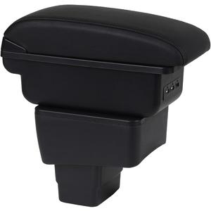 Car Armrest Box for Toyota Yaris iA Sedan/Scion iA 2016-2018 Center Console Storage Arm Rest Organizer Automotive Armrests (Black Line)