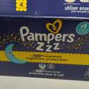 Pampers ZZZ Overnight Diapers, Size 4 (22-37 lbs), 104 Count, Nighttime Protection Disposable Baby Diaper, Night Time Leak and Skin Protection