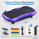 Vibration Plate Exercise Machine for Lymphatic Drainage, Vibration Machine for Full-Body Weight Loss Shaping, Vibrate Fitness Platform 400 Lbs & 200 Adjustable Speeds for Women Men Home