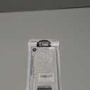 LAPOPNUT for iPhone 16 Pro Case, Cute Bling Sequin Glitter Sparkly Rhinestones Rectangle Edge Phone Case for Girls Women, Crystal Diamond Full Camera Protective Shockproof TPU Bumper Cover, Silver