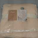 Crane Baby Blanket, 36 x 36, Soft Cotton Pom Pom Nursery Blanket for Boys and Girls, Light Pink