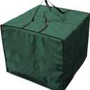 Storage Bag, Waterproof Fabric Cushion Storage Bag with Zipper and Handles-Ideal for Outdoor Indoor Patio Furniture, Clothes, Pillows, Christmas Tree, and More (Green)