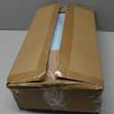 downluxe Chair Cushions for Dining Chairs, Memory Foam Linen Kitchen Chair Pads with Ties, Waterproof, Stain-Resistant and Washable Cover, 17" x 16" x 2.5", Blue, 4 Pack