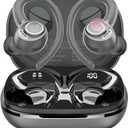 Wireless Earbuds, Bluetooth 5.4 Headphones Sport, Over Ear Buds with ENC Noise Cancelling Mic, 48H, Wireless Earphone with Earhooks, Stereo Deep Bass, IP7 Waterproof Ear Bud for Workout Running, Grey