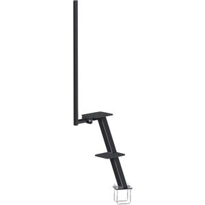 HECASA Boat Trailer Steps W/Handle Fit 3.5" or 3" Wide and 5" Tall Trailer Tongue Fit for Most All Boats Universal Adjustable Boarding Steps for The Tongue Black Steel Powder Coated 2 Steps