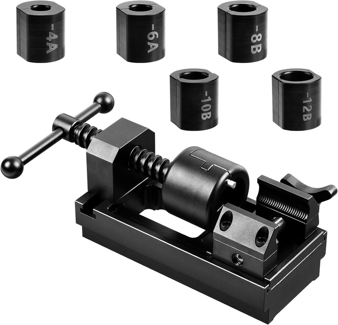 Universal AN Fuel Line Fitting Installation Tool Kit Fits 4AN-16AN Sizes, Compatible with 4AN/6AN/8AN/10AN/12AN Hoses & Socket Nuts, with Automotive Connect/Disconnect Functions