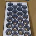 24 Pcs Votive Candle Holders, Dark Blue Glass Candle Holder Bulk for Table Centerpiece, Tea Lights Candle Holders for Wedding Shower, Party and Home Decor