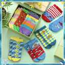 Zoooyawn 8 Pairs Funny Crazy Silly Socks Red and White Book Socks Gifts Novelty Cat Costumes Accessories Outfit for Adult