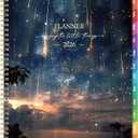 2026 Planner - Planner 2026, 2026 Planner weekly and monthly, January 2026 - December 2026, 8.5" x 11", 2026 Calendar Planner with Colourful Tabs, Inner Pocket, Premium Paper, Twin-wire Binding - Galaxy