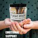 Positive Potato Jar Emotional Support Affirmation Cards 60PCS Funny Gifts Accessories Kind Notes Dietitian Gift Women Motivational Thoughtfulls Pickles Affirmation Words Bottle Just Because Messages