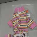 Dog Striped Recovery Suit, Puppy After Surgery Onesie for Female Male Dogs, Dogs Cats Long Sleeve Pajamas Bodysuit, Surgery Abdominal Wound Bandages Clothes, Dog Pant for Shedding Skin Disease, S
