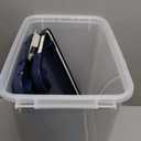 IRIS USA Dog Food Storage Container 30 lb + 11 lb, Stackable Combo Set, Airtight Pet Food Storage Bins with Wheels for Dog Cat Bird Chicken Food, BPA Free, Made in USA, Navy