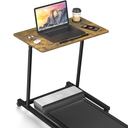 Treadmill Desk, Mobile Small Standing Desk with Wheels for Walking Pad, Portable Table for Laptop, Rolling Table Adjustable Height, Bedside Table