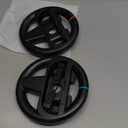 Orzly Steering Wheels  Compatible with Switch 2 (2025 Console)  Twin Pack Racing Wheel Accessories for Joy-Con Controllers and MarioKart Racing Games (2 Black Wheels) Gift Boxed