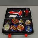 Battling Top Burst Launcher Game Set, 12 Spinning Tops Gyros 3 Launchers with Storage Box Great Birthday Present for Boys Age 6 8 10+