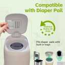 12 Pack Diaper Pail Carbon Refill FiltersPremium Charcoal Odor Absorbers Deodorizer for Playtex Diaper Genie Complete and Expressions Pail Ultimate Odor Control for Baby Nursery & More