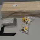 WOPITUES Wood Floating Shelves Set of 6, Shelves for Wall Decor, Farmhouse Shelf for Bedroom, Bathroom Storage Shelves, Book Shelves for Living Room  Rustic Brown