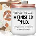 Risnoae PhD Graduation Gifts - 2026 Doctorate Degree Present for Women, Her, Friend - Doctoral Graduates Scented Candle, PhD Students Congrats Congratulations Grad Present