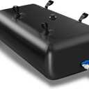 1400 L/370 Gal Water Bladder Tank, Foldable Portable Water Storage Container, Emergency Water Bag for RV, Truck Bed, Fire Prevention, Drought Resistance, Black