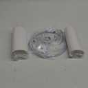 Lamp Shades Set of 2, Small Lamp Cover, White Drum Lampshades 8.7" Top x 8.7" Bottom x 7.9" High, Replacement Lamp Shades Natural Linen for Floor Lamps Table Lamps Chandelier Lamp, Assembly Required